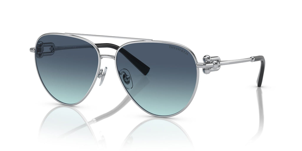 Tiffany 0TF3092 60019S 59 Silver / Azure Gradient Blue