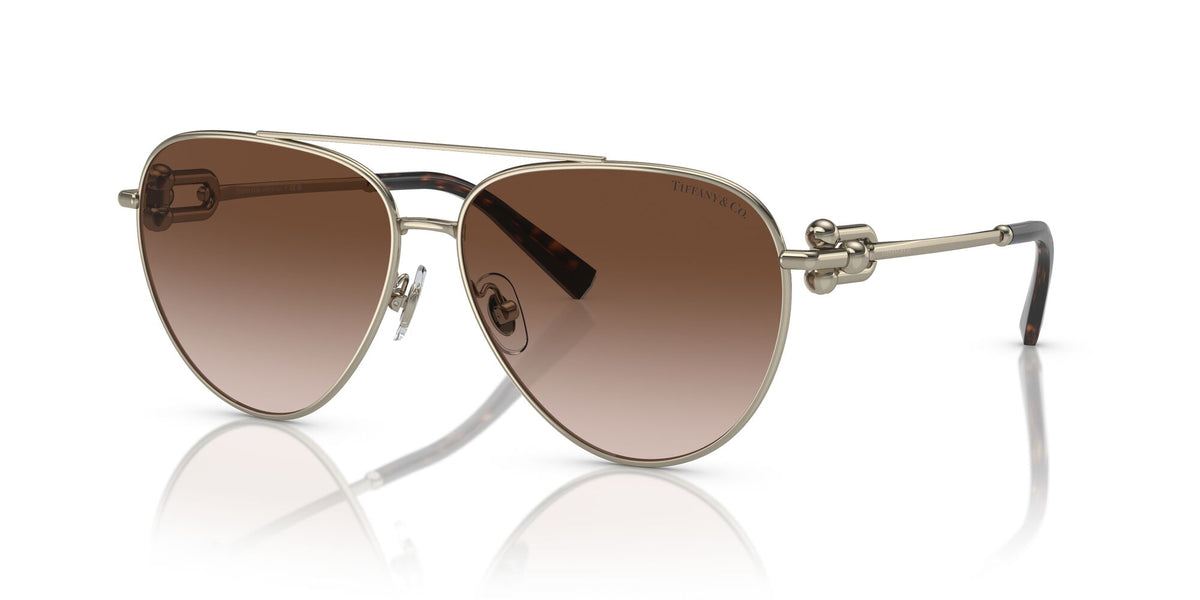 Tiffany 0TF3092 60213B 59 Pale Gold / Brown Gradient
