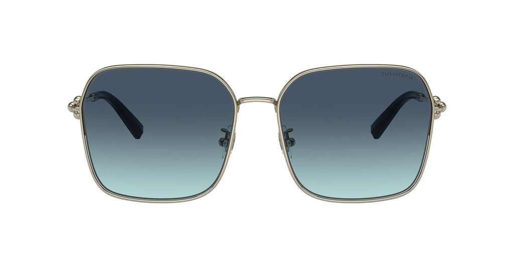 Tiffany 0TF3093D 60219S 60 Pale Gold / Azure Gradient Blue