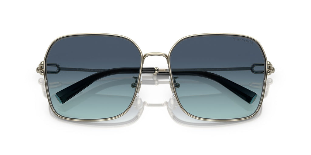 Tiffany 0TF3093D 60219S 60 Pale Gold / Azure Gradient Blue