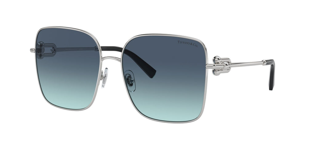 Tiffany 0TF3094 60019S 58 Silver / Azure Gradient Blue
