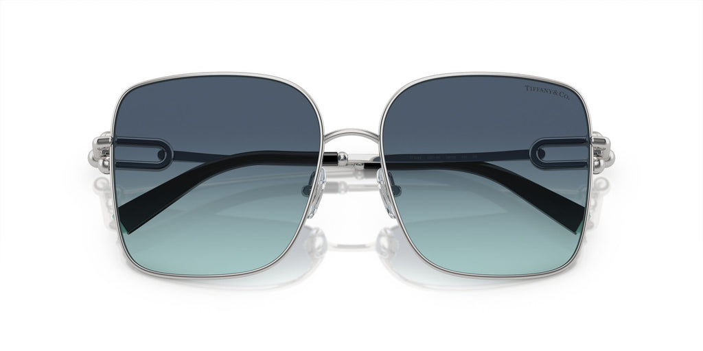 Tiffany 0TF3094 60019S 58 Silver / Azure Gradient Blue