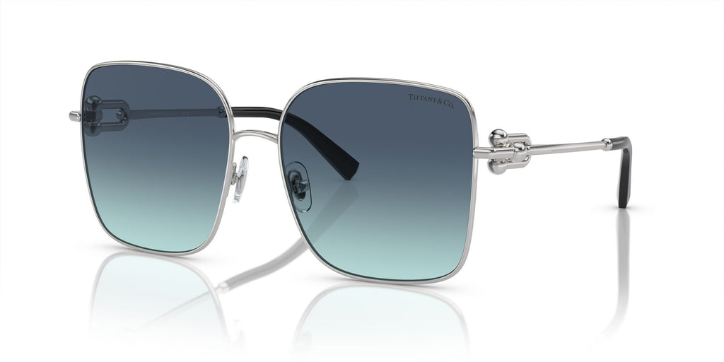 Tiffany 0TF3094 60019S 58 Silver / Azure Gradient Blue