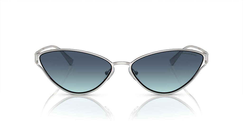 Tiffany 0TF3095 60019S 61 Silver / Azure Gradient Blue
