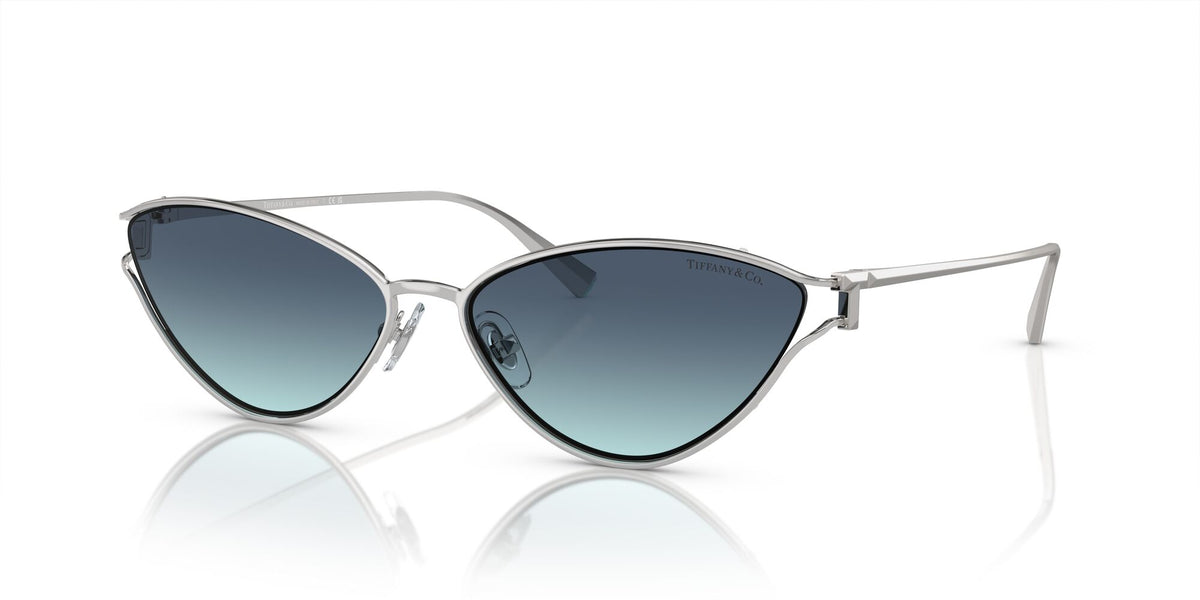 Tiffany 0TF3095 60019S 61 Silver / Azure Gradient Blue