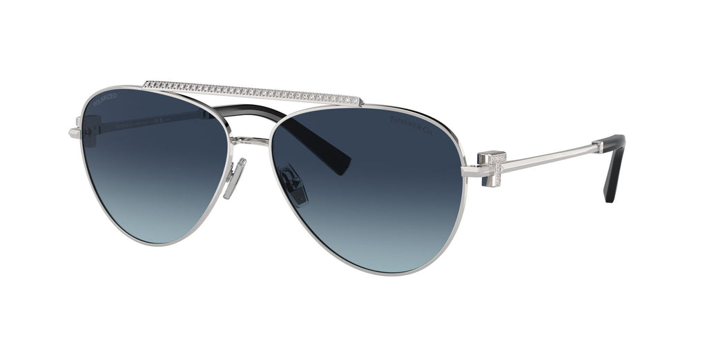 Tiffany 0TF3101B 60014U 59 Silver / Azure Gradient Dark Blue Polar  Polarised