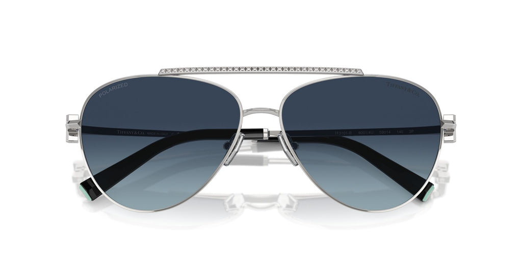 Tiffany 0TF3101B 60014U 59 Silver / Azure Gradient Dark Blue Polar  Polarised