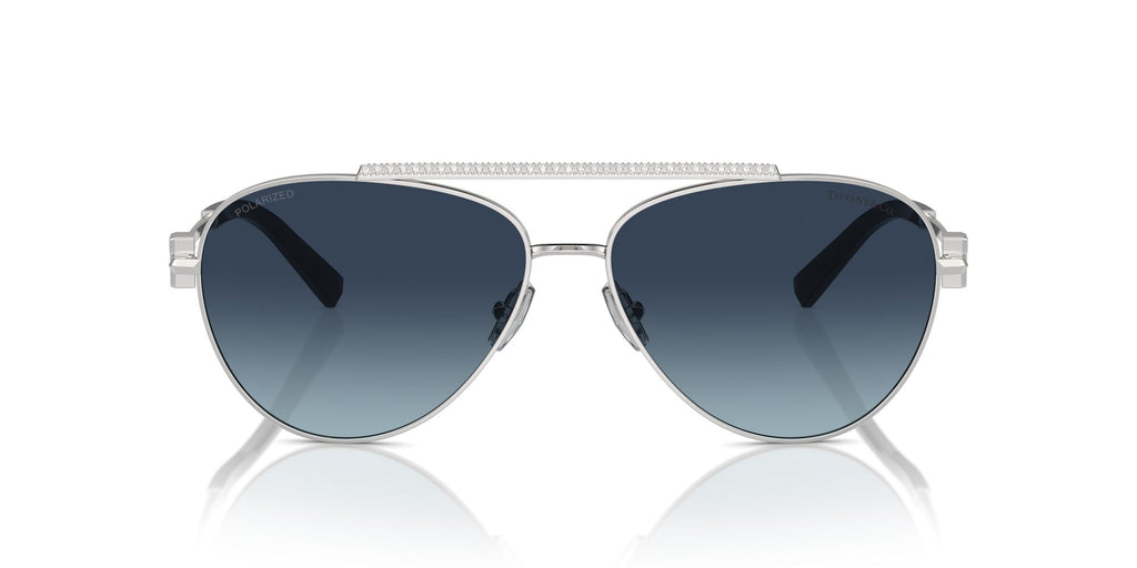 Tiffany 0TF3101B 60014U 59 Silver / Azure Gradient Dark Blue Polar  Polarised