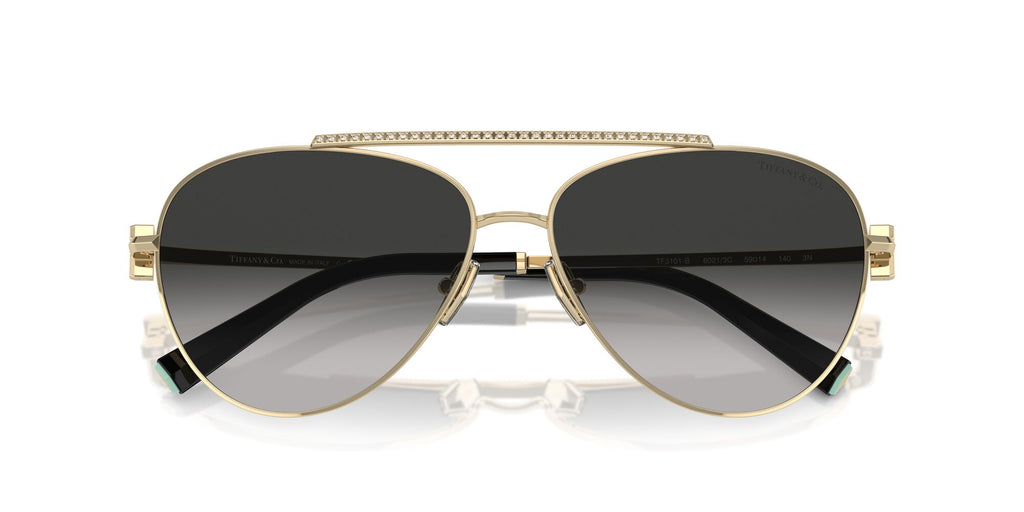 Tiffany 0TF3101B 60213C 59 Pale Gold / Grey Gradient