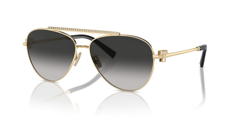 Tiffany 0TF3101B 60213C 59 Pale Gold / Grey Gradient