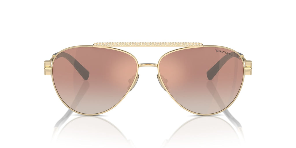 Tiffany 0TF3101B 62093N 59 Pale Gold / Gradient Pink Mirror Orange