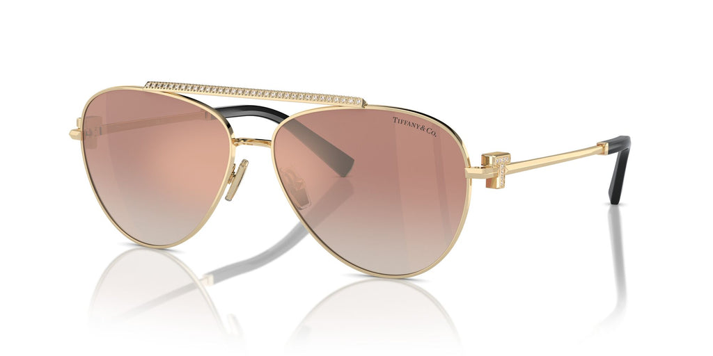 Tiffany 0TF3101B 62093N 59 Pale Gold / Gradient Pink Mirror Orange