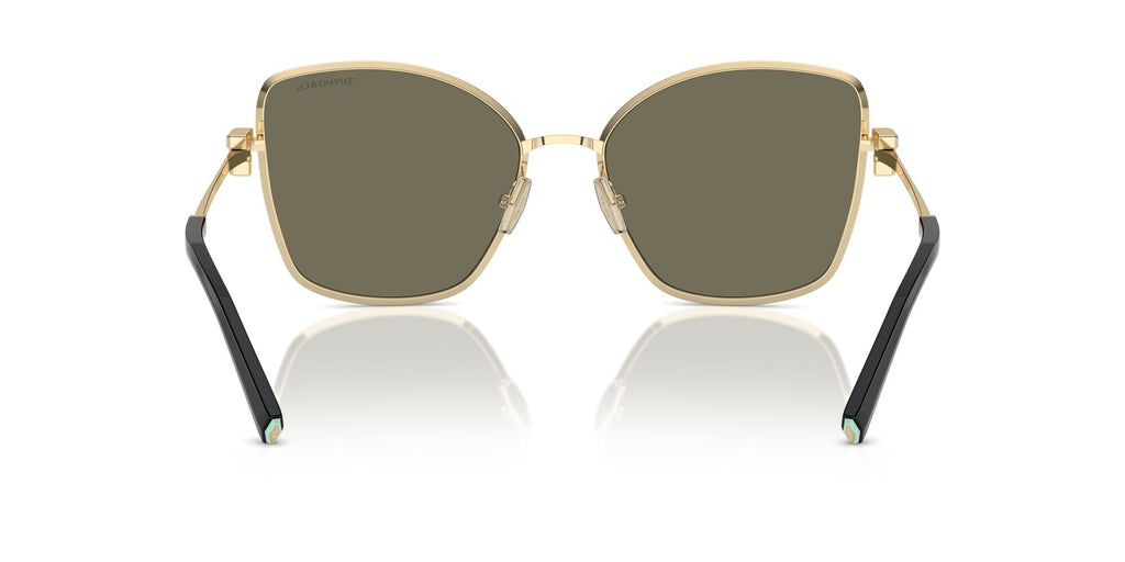Tiffany 0TF3102B 614903 58 Pale Gold / Clear Mirror Real Yellow Gold