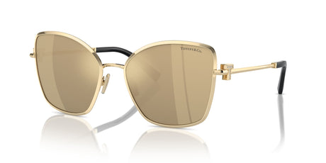 Tiffany 0TF3102B 614903 58 Pale Gold / Clear Mirror Real Yellow Gold