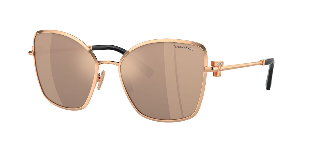 Tiffany 0TF3102B 61750W 58 Rose Gold / Clear Mirror Real Rose Gold