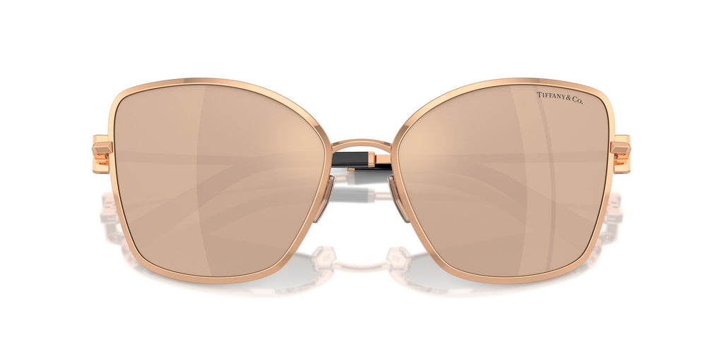 Tiffany 0TF3102B 61750W 58 Rose Gold / Clear Mirror Real Rose Gold
