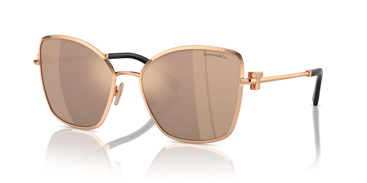 Tiffany 0TF3102B 61750W 58 Rose Gold / Clear Mirror Real Rose Gold