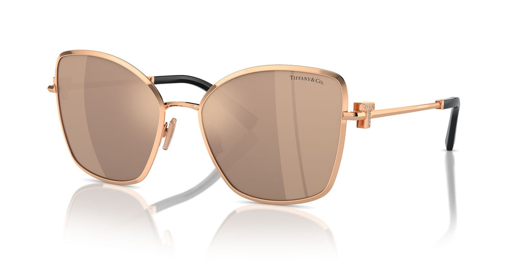 Tiffany 0TF3102B 61750W 58 Rose Gold / Clear Mirror Real Rose Gold