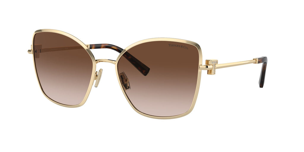 Tiffany 0TF3102B 61893B 58 Pale Gold / Brown Gradient