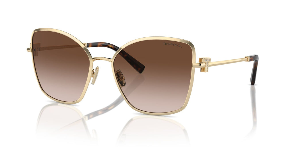 Tiffany 0TF3102B 61893B 58 Pale Gold / Brown Gradient