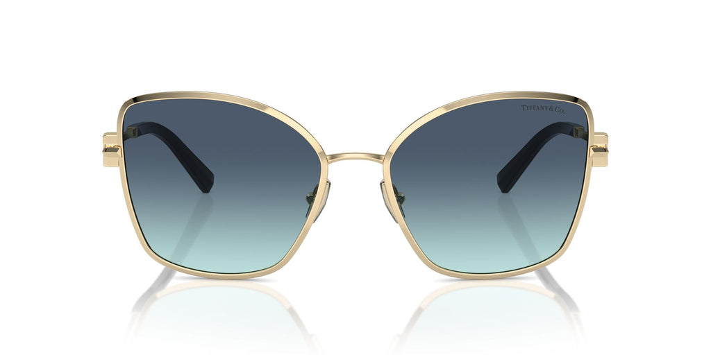 Tiffany 0TF3102B 62029S 58 Pale Gold / Azure Gradient Blue