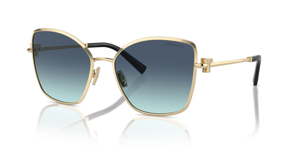 Tiffany 0TF3102B 62029S 58 Pale Gold / Azure Gradient Blue