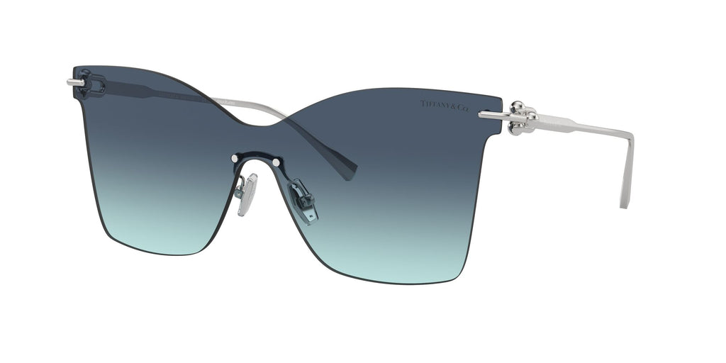 Tiffany 0TF3103K 62139S 43 Silver Gold Plated / Azure Gradient Blue