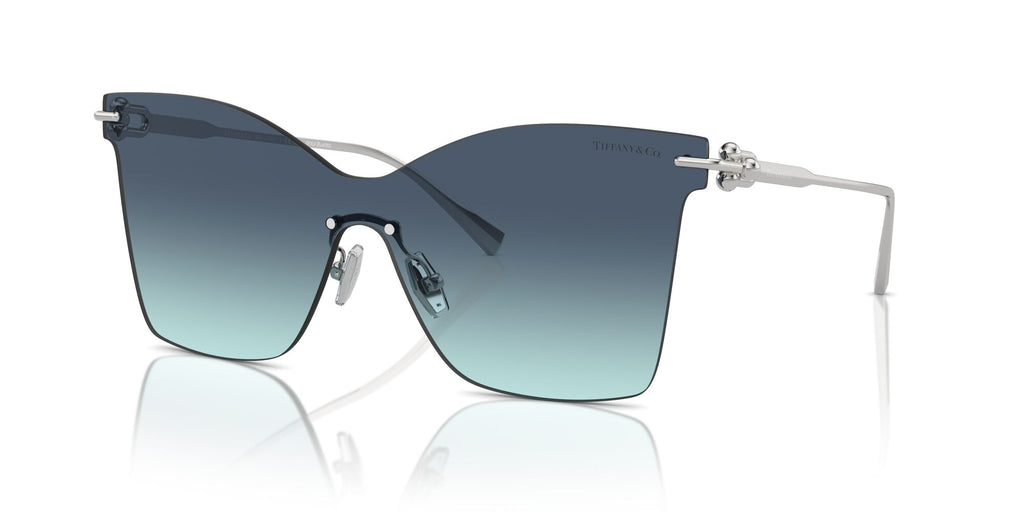 Tiffany 0TF3103K 62139S 43 Silver Gold Plated / Azure Gradient Blue