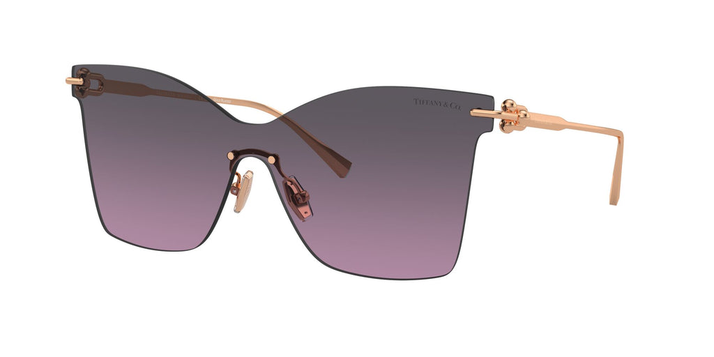 Tiffany 0TF3103K 62144Q 43 Rose Gold Plated / Light Violet Gradient Grey