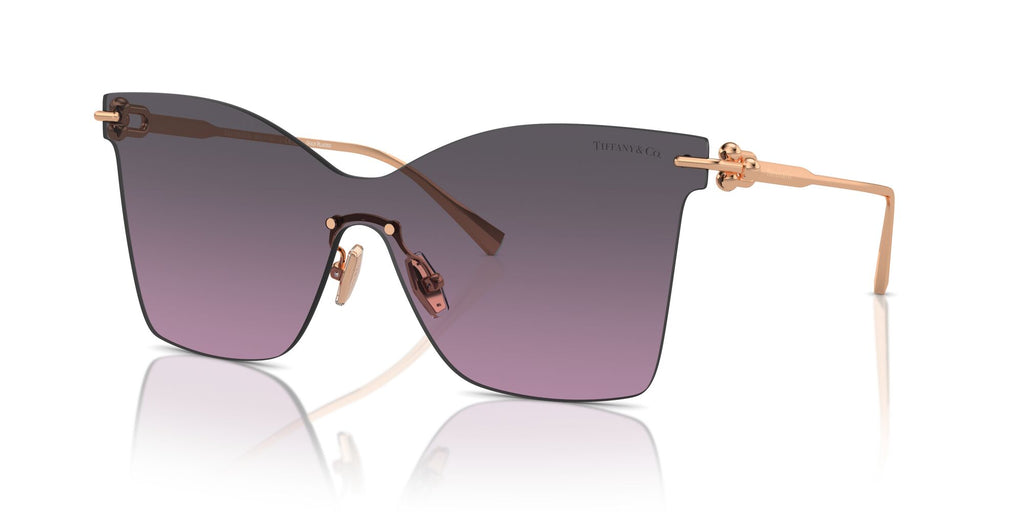 Tiffany 0TF3103K 62144Q 43 Rose Gold Plated / Light Violet Gradient Grey