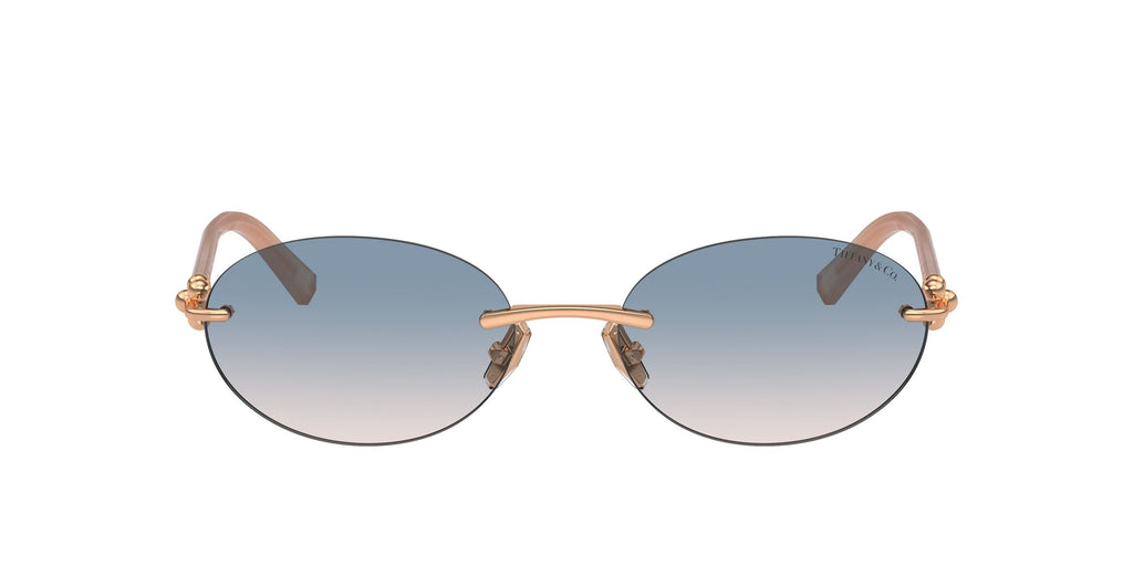 Tiffany 0TF3104D 621716 56 Rose Gold / Light Brown Gradient Blue