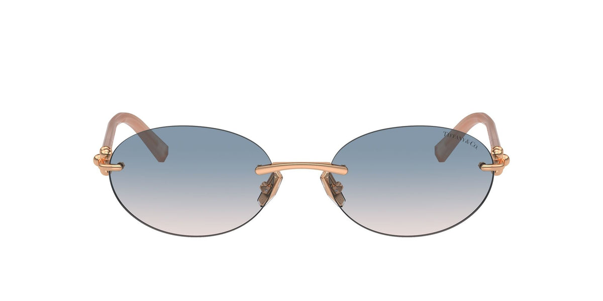 Tiffany 0TF3104D 621716 56 Rose Gold / Light Brown Gradient Blue