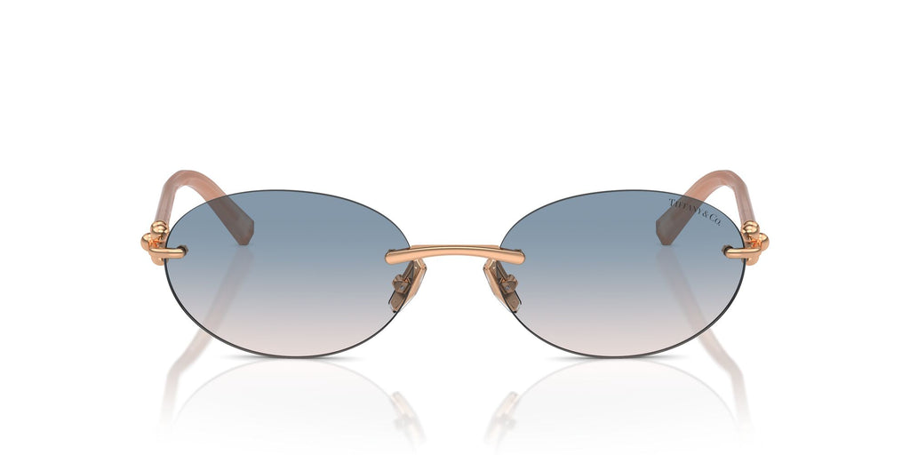 Tiffany 0TF3104D 621716 56 Rose Gold / Light Brown Gradient Blue