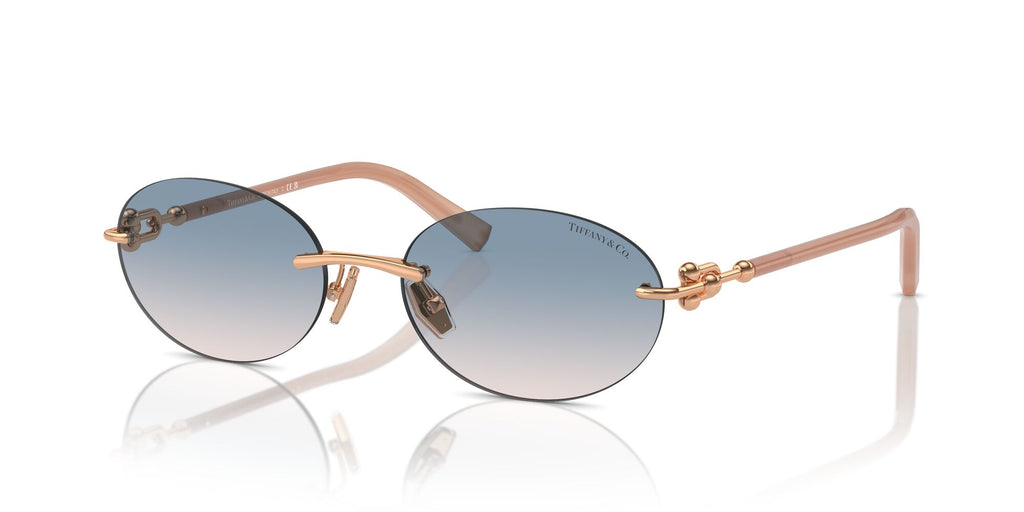 Tiffany 0TF3104D 621716 56 Rose Gold / Light Brown Gradient Blue