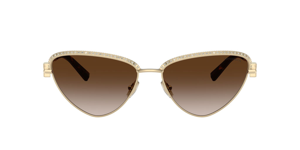 Tiffany 0TF3107KB 62123B 59 Pale Gold Plated / Brown Gradient