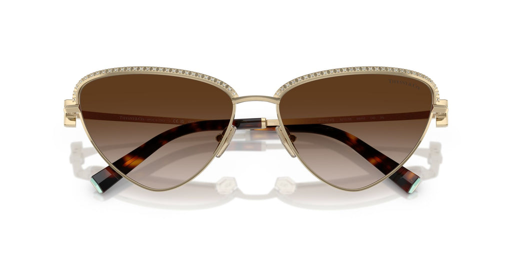 Tiffany 0TF3107KB 62123B 59 Pale Gold Plated / Brown Gradient