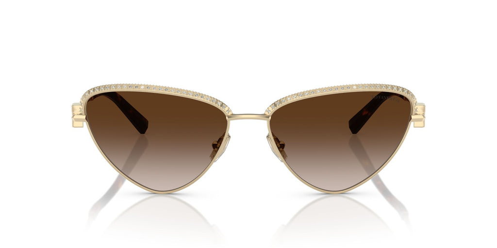 Tiffany 0TF3107KB 62123B 59 Pale Gold Plated / Brown Gradient