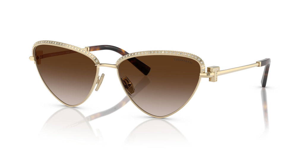 Tiffany 0TF3107KB 62123B 59 Pale Gold Plated / Brown Gradient