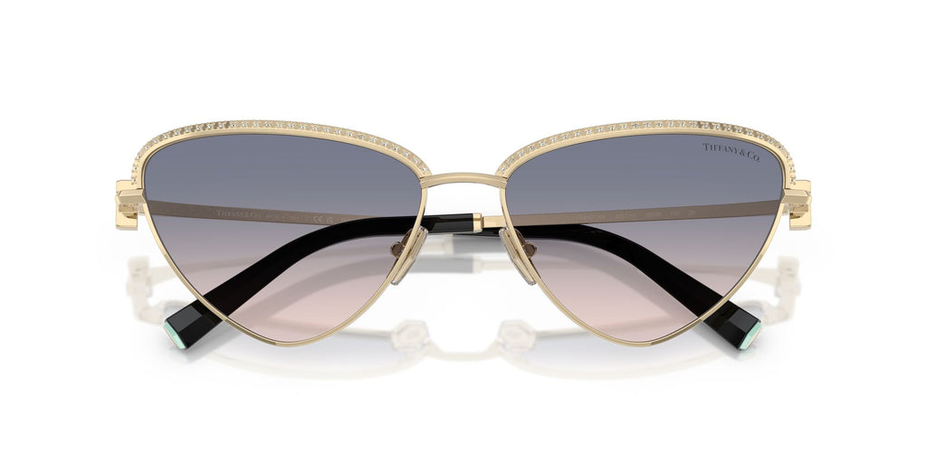 Tiffany 0TF3107KB 622116 59 Pale Gold Plated / Light Brown Gradient Blue