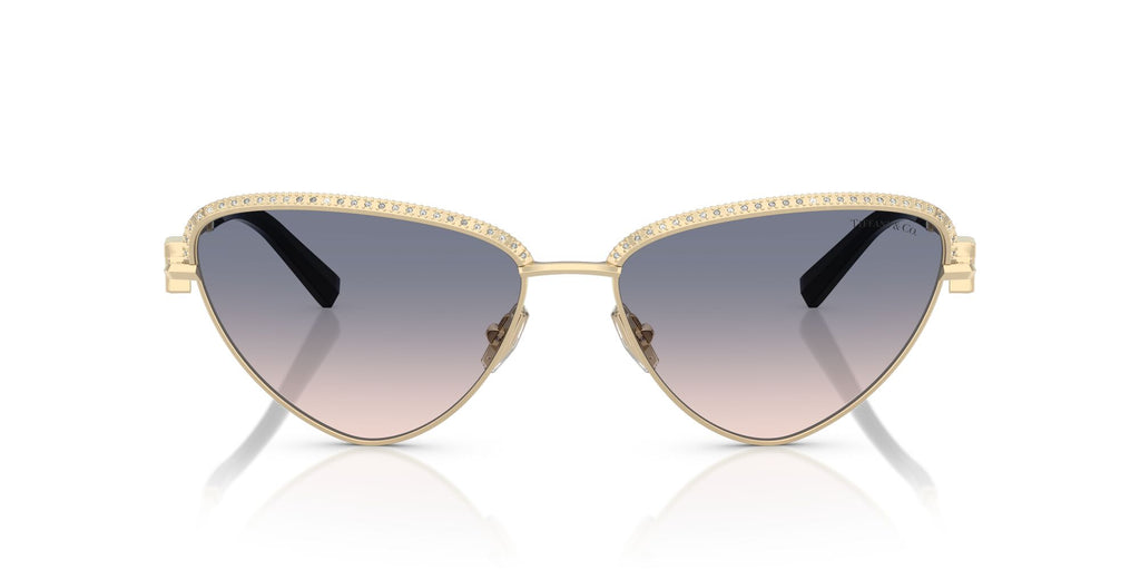 Tiffany 0TF3107KB 622116 59 Pale Gold Plated / Light Brown Gradient Blue