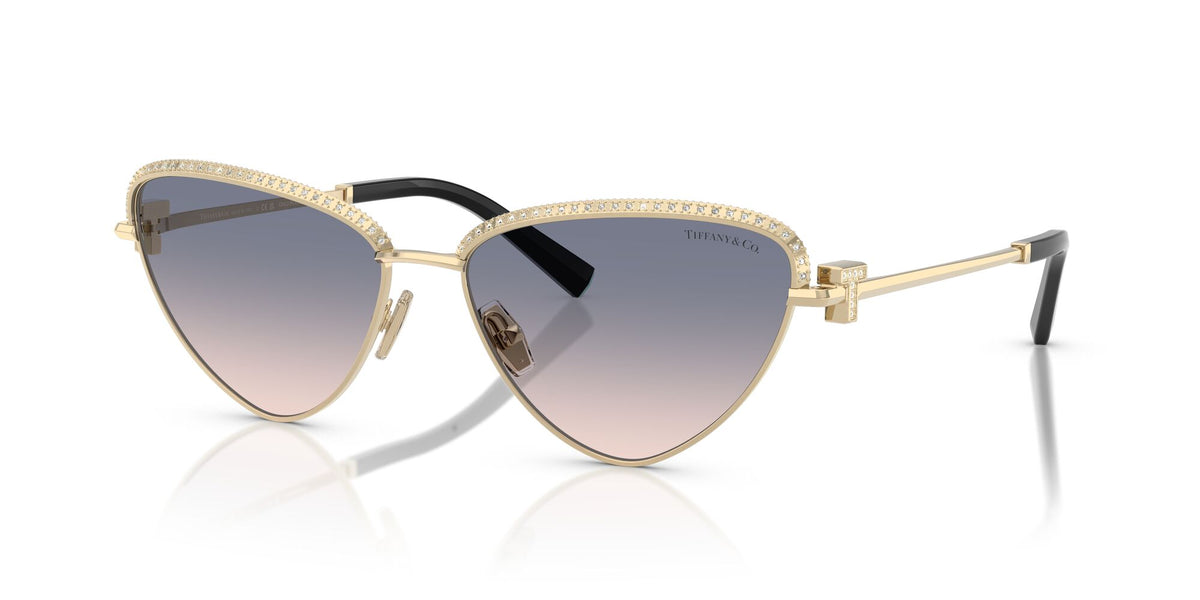 Tiffany 0TF3107KB 622116 59 Pale Gold Plated / Light Brown Gradient Blue