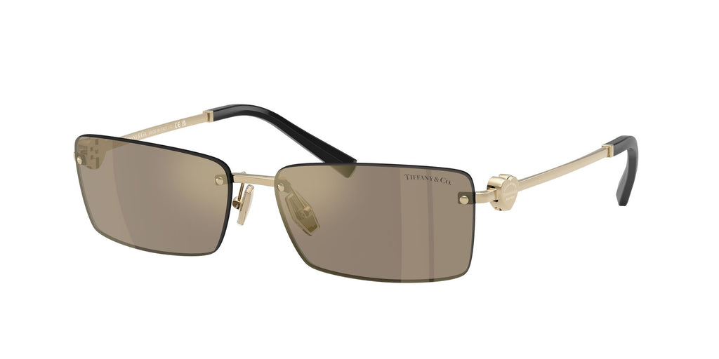 Tiffany 0TF3108B 60215A 60 Pale Gold / Light Brown Mirror Gold