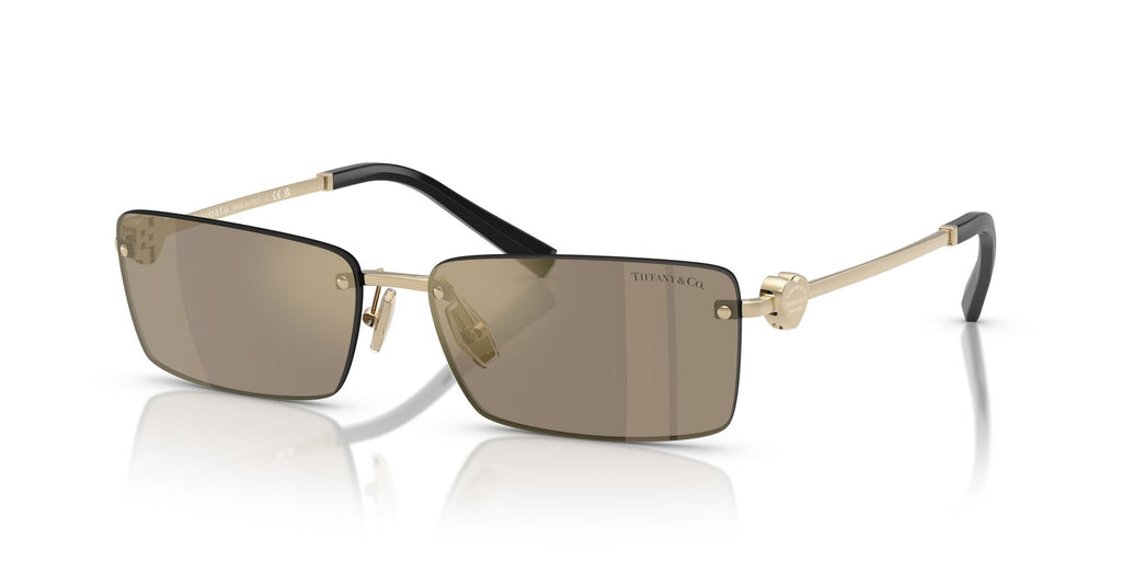 Tiffany 0TF3108B 60215A 60 Pale Gold / Light Brown Mirror Gold