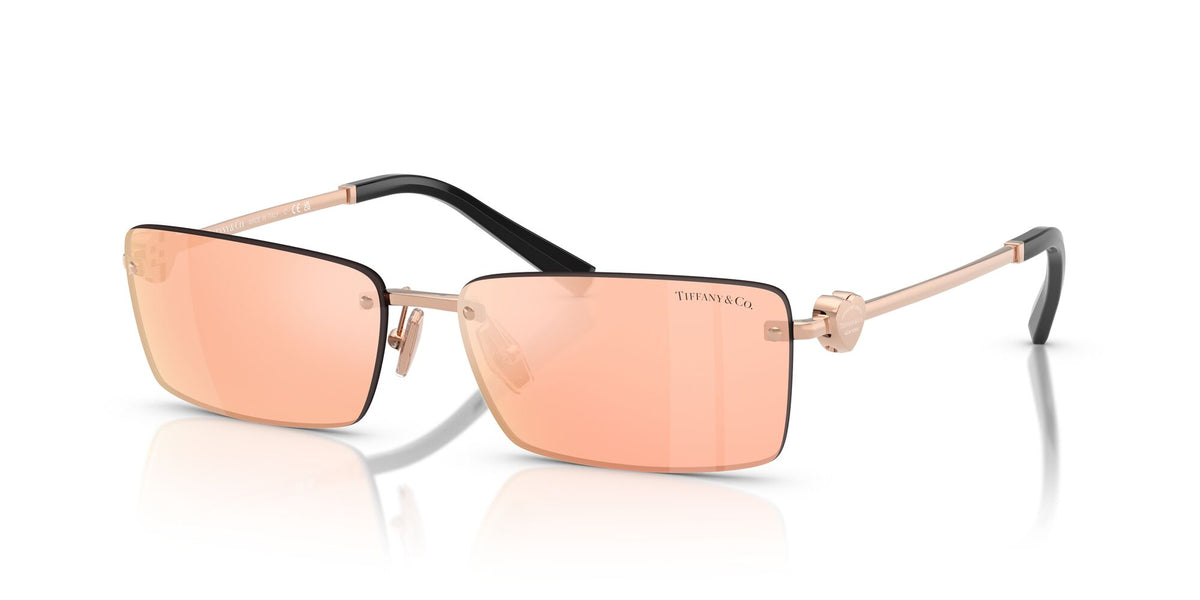 Tiffany 0TF3108B 61051T 60 Rose Gold / Dark Pink Mirror Gold
