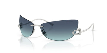 Tiffany 0TF3112K 62139S 72 Silver Gold Plated / Azure Gradient Blue