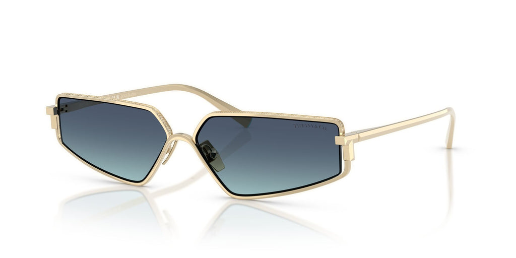 Tiffany 0TF3113KB 62239S 60 Pale Gold Plated / Azure Gradient Blue