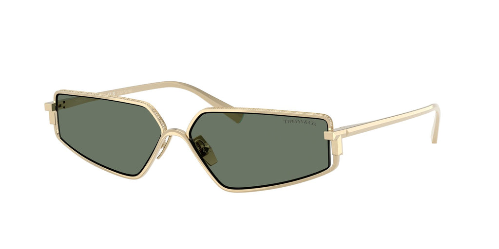 Tiffany 0TF3113KB 62243H 60 Pale Gold Plated / Dark Green