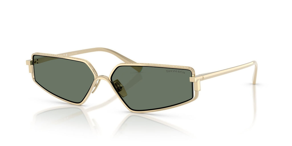 Tiffany 0TF3113KB 62243H 60 Pale Gold Plated / Dark Green