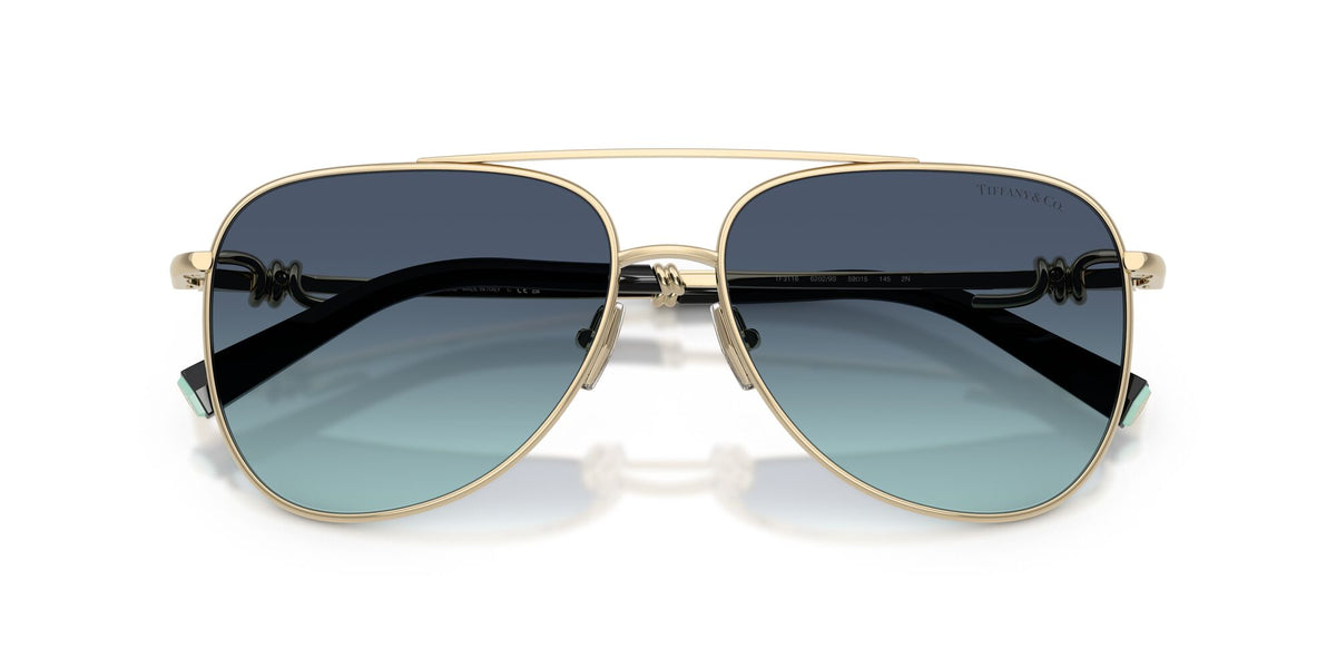 Tiffany 0TF3116 62029S 59 Pale Gold/ Azure Gradient Blue