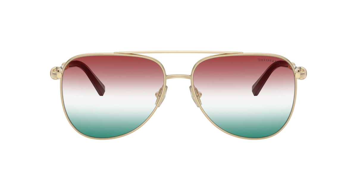Tiffany 0TF3116 6230EL 59 Pale Gold/ Gradient Green Bordeaux